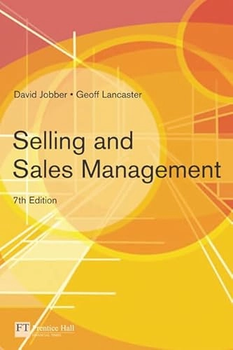 Selling and sales management; David Jobber; 2006