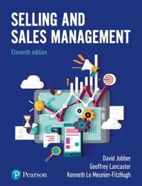 Selling and sales management; David Jobber; 2019