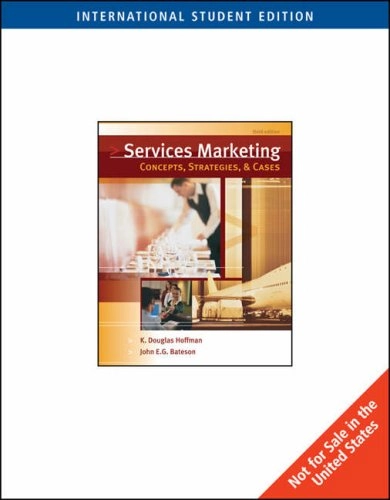 Services Marketing; K. Hoffman; 2006