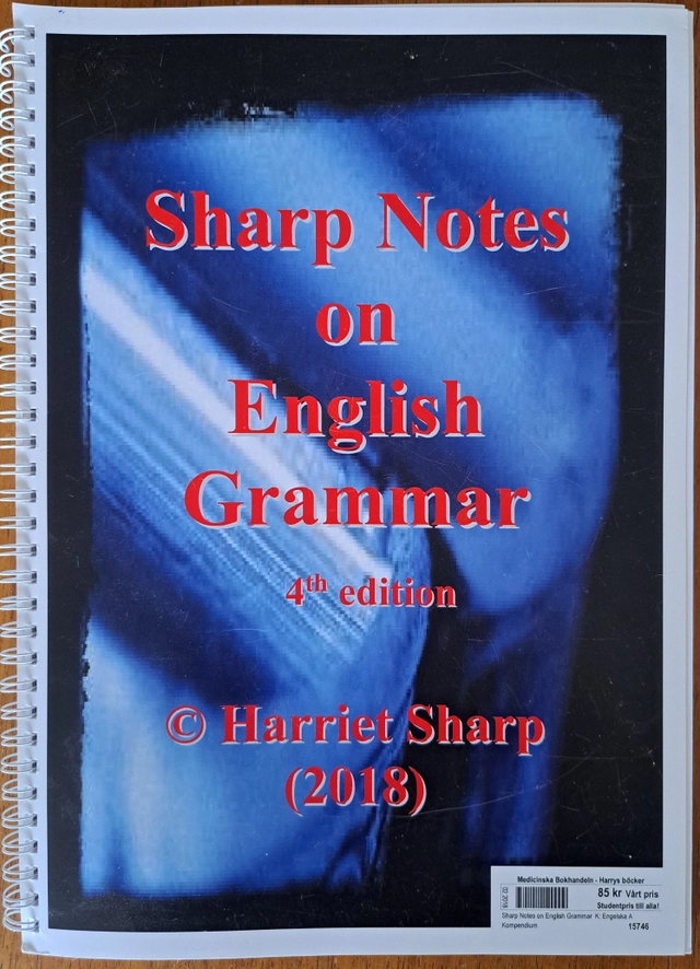 Sharp Notes on English Grammar; Harriet Sharp; 2018