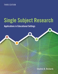 Single subject research : applications in educational settings; Steve Richards; 2019