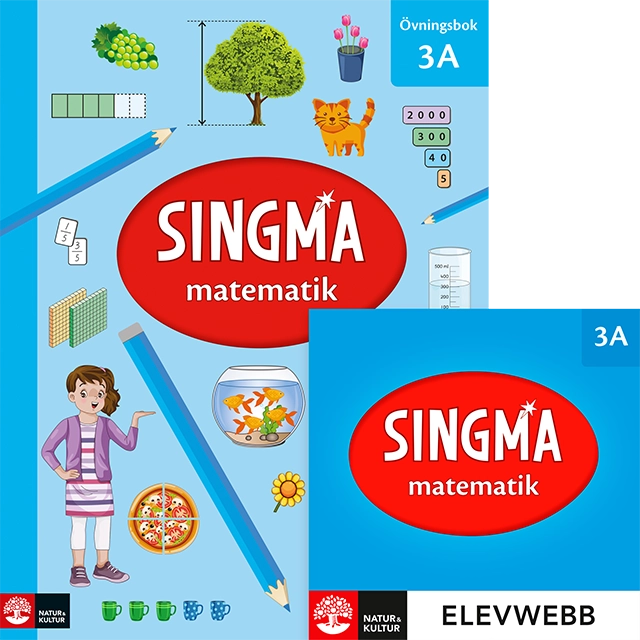 Singma matematik 3A Övningsbok; Pia Agardh, Josefine Rejler, Brandon Oh; 2018