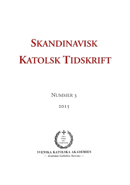 Skandinavisk katolsk tidskrift 3(2015); Jon Peter Wieselgren, Erik Persson; 2015