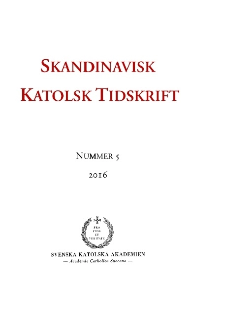 Skandinavisk Katolsk Tidskrift 5(2016); Jon Peter Wieselgren, Erik Persson; 2016