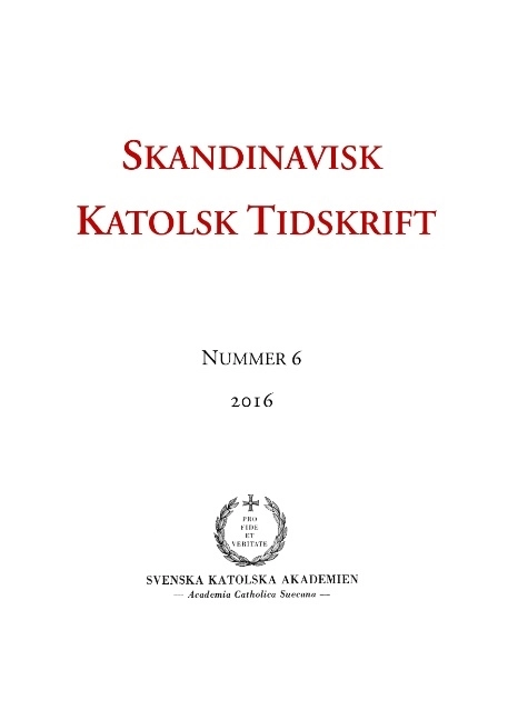 Skandinavisk Katolsk Tidskrift 6 (2016); Erik Persson; 2016