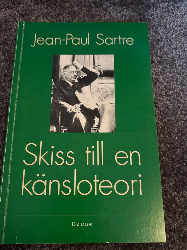 Skiss till en känsloteori; Jean-Paul Sartre; 1992