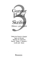 Skrifter del 3 - Dikter 1965-1968; Gunnar Ekelöf; 1991