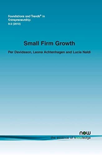 Small firm growth; Per Davidsson; 2010