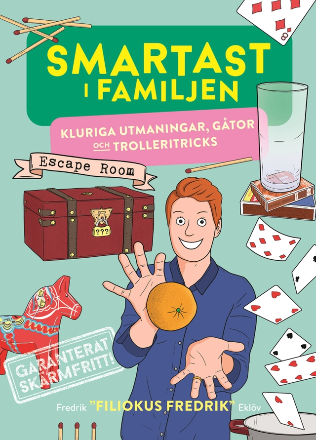 Smartast i familjen : kluriga utmaningar, gåtor och trolleritricks; Fredrik Eklöv; 2023