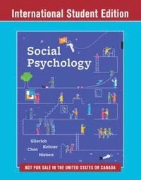 Social psychology; Thomas Gilovich; 2019