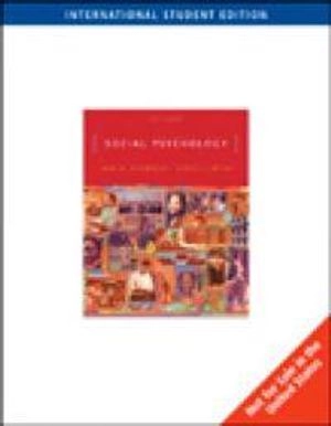 SOCIAL PSYCHOLOGY; John D. DeLamater, Daniel J. Myers; 2006