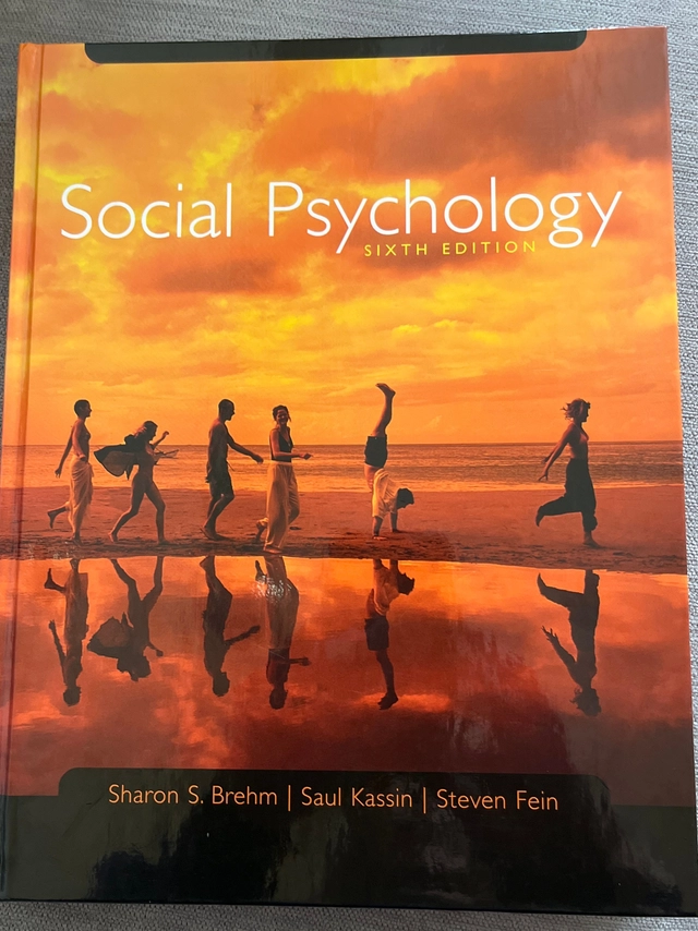 Social psychology; Sharon S. Brehm; 2005