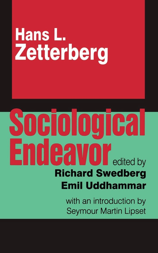 Sociological endeavor; Hans L. Zetterberg, Richard Swedberg, Emil Uddhammar; 1999