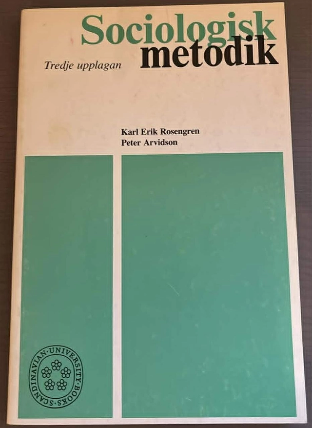 Sociologisk metodik; Karl Erik Rosengren; 1983