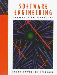 Software engineering : theory and practice; Shari Lawrence Pfleeger; 1998