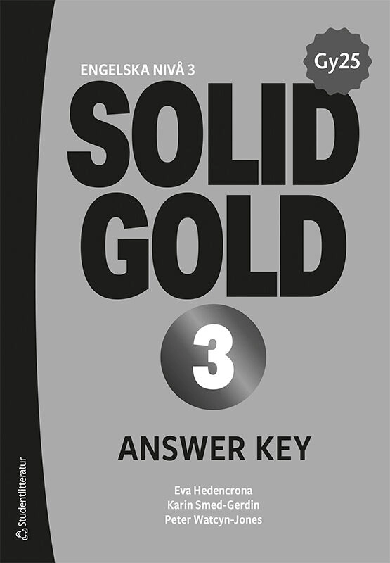Solid Gold 3 Answer Key; Eva Hedencrona, Karin Smed-Gerdin, Peter Watcyn-Jones; 2026