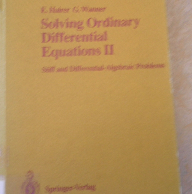 Solving ordinary differential equations; Ernst Hairer; 1991