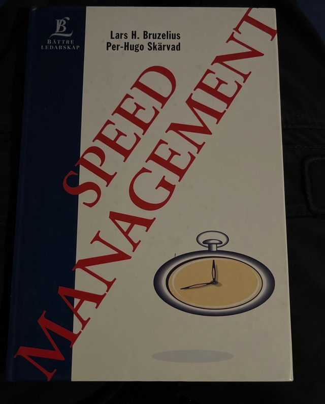 Speed management; Lars H. Bruzelius; 1992
