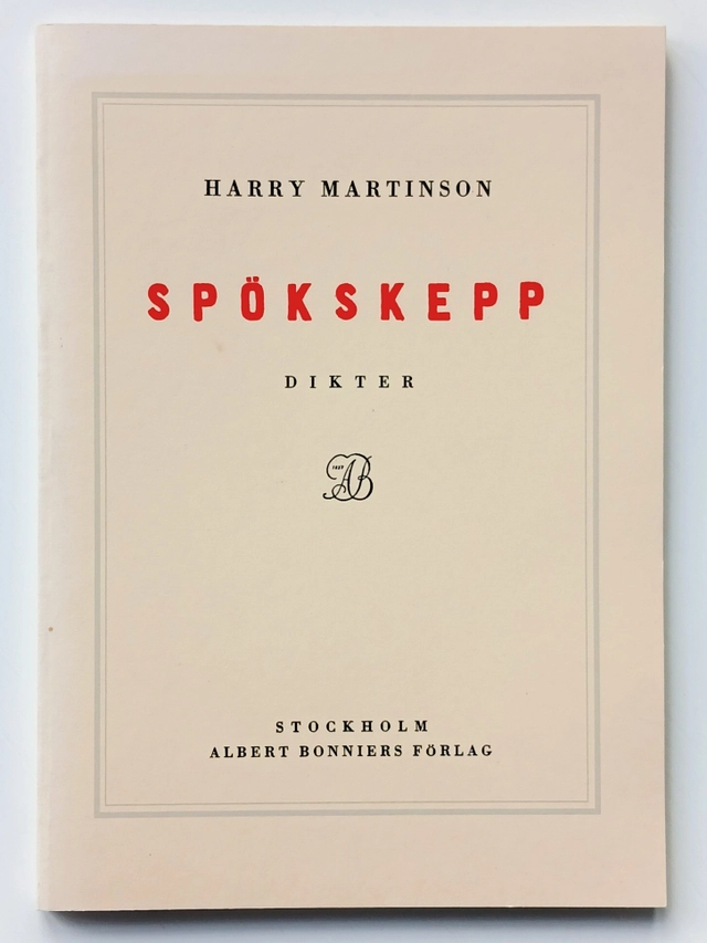 Spökskepp; Harry Martinson; 1988