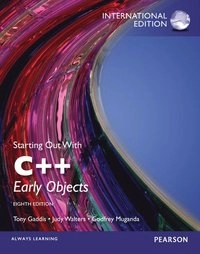 Starting out with C++ : early objects; Tony. Gaddis; 2014