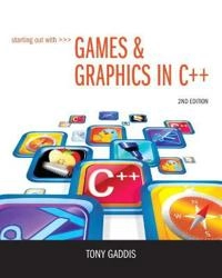 Starting out with games & graphics in C++; Tony. Gaddis; 2012
