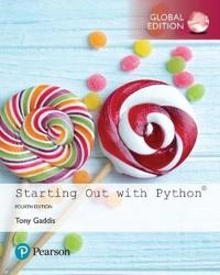 Starting out with Python; Tony Gaddis; 2019