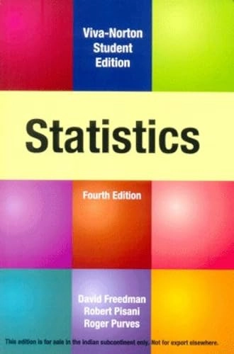 Statistics, 4/E; Freedman, David; 2010