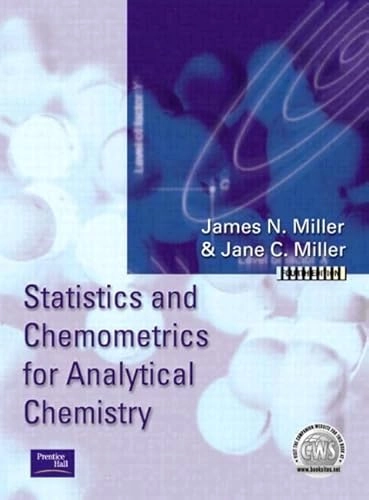 Statistics and chemometrics for analytical chemistry; Miller; 2000