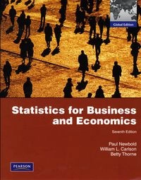 Statistics for business and economics; Paul Newbold; 2010