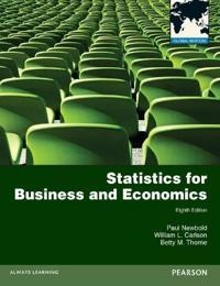 Statistics for business and economics; Paul Newbold; 2013