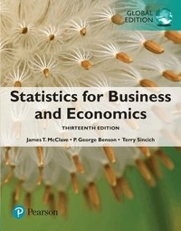 Statistics for Business and Economics; James T. McClave; 2018