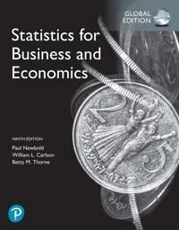 Statistics for business and economics; Paul Newbold; 2020