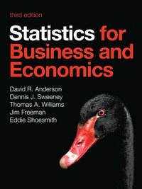 Statistics for business and economics; David Ray Anderson; 2014