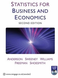 Statistics for business and economics; Anderson; 2010