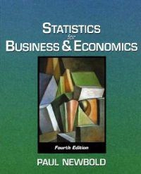 Statistics for business & economics; Paul Newbold; 1995