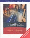 STATISTICS FOR MANAGEMENT AND ECONOMICS WITH INFOTRAC; Gerald Keller, BRIAN WARRACK; 2003