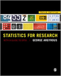 Statistics for research : with a guide to SPSS; George Argyrous; 2011