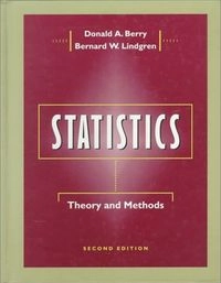 Statistics : theory and methods; Donald A. Berry; 1996