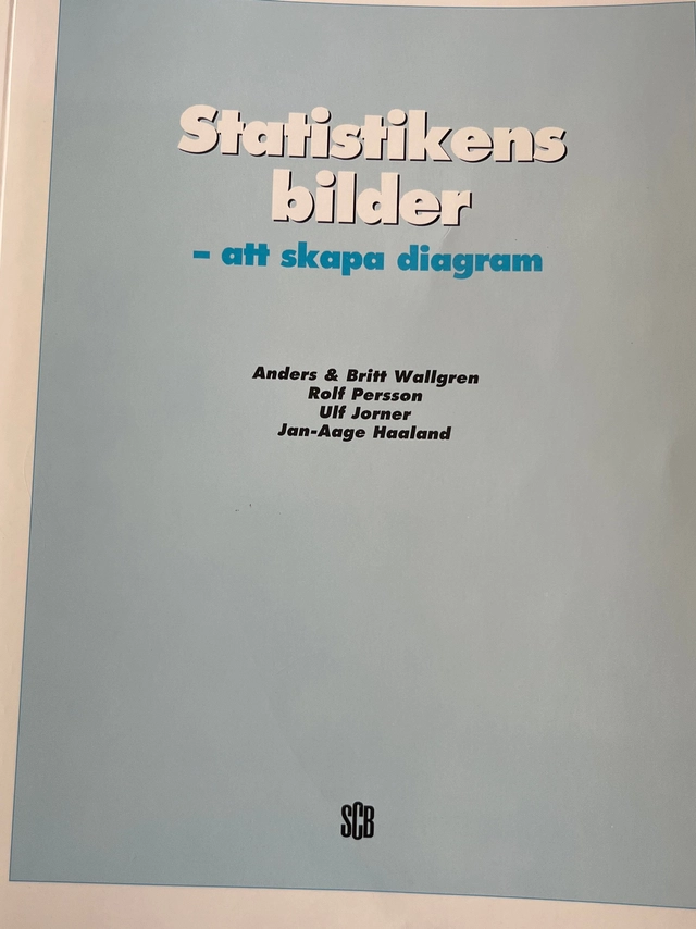 Statistikens bilder - att skapa diagram : [Statistics in pictures - to create charts]; Anders Wallgren, Sverige. Statistiska centralbyrån; 1994