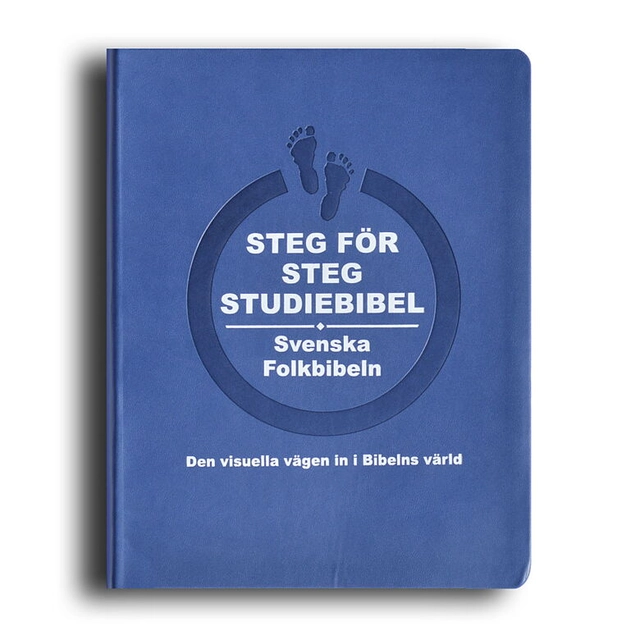 Steg för steg studiebibel blå skinnimitation; Jonas Dagson; 2025