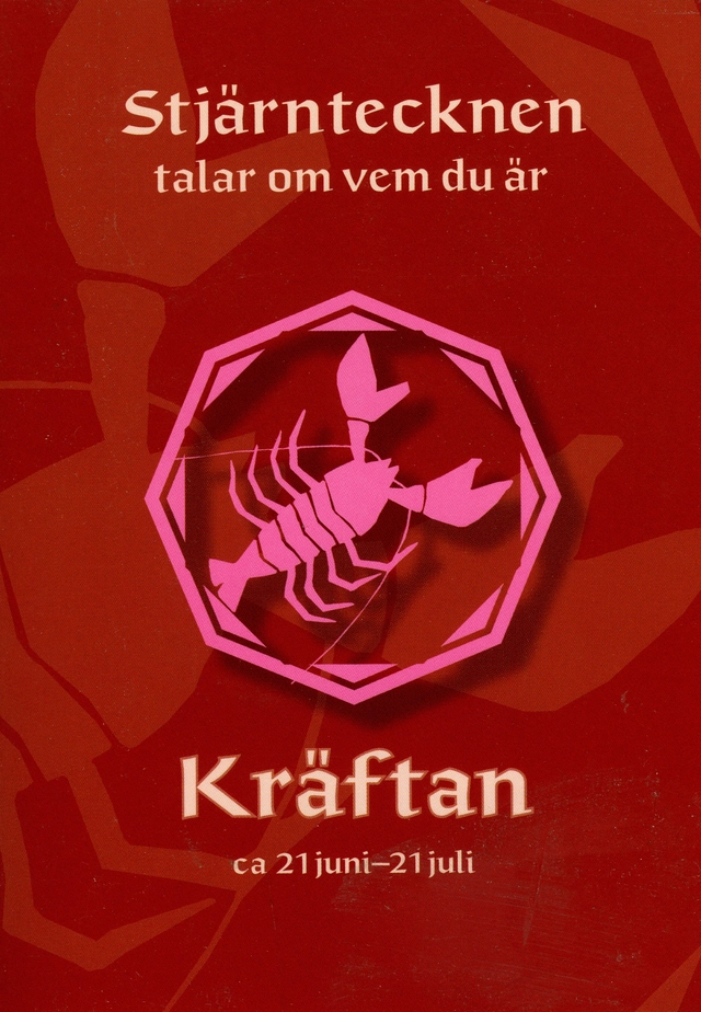 Stjärntecknen talar om vem du är : kräftan; Gisela Melin; 2008