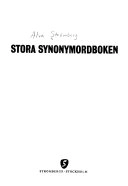 Stora synonymordboken; Alva Strömberg; 1979