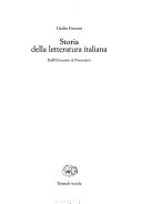 Storia della letteratura italiana; Giulio Ferroni; 1971