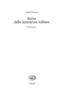 Storia della letteratura italiana; Giulio Ferroni; 2024