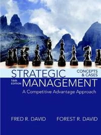Strategic Management; Fred R David; 2016