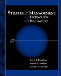 Strategic management of technology and innovation; Robert A. Burgelman; 2001