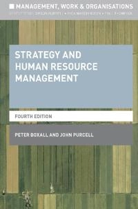 Strategy and human resource management; Peter F. Boxall; 2016