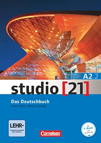 studio [21] Grundstufe A2: Teilband 2 - Das Deutschbuch (Kurs- und Übungsbuch mit DVD-ROM); Hermann Funk; 2015