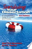 Surviving your dissertation : a comprehensive guide to content and process; Kjell Erik Rudestam; 2007