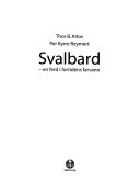 Svalbard: en ferd i fortidens farvann; Thor B. Arlov, Per Kyrre Reymert